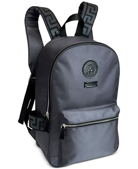 blue and black versace backpack|versace backpack gift with purchase.